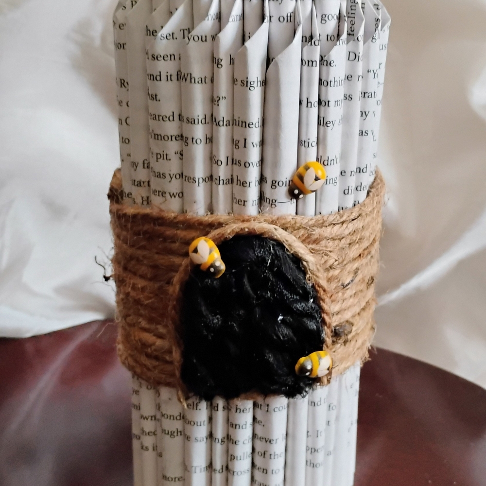 Rustic Twine-Wrapped Decorative Candle Holder